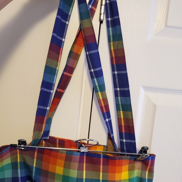 Flannel Suspender Skirt - Picture 2 of 5